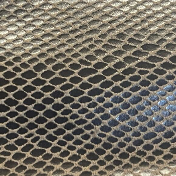 Stella McCartney Eco Python Embossed Falabella Fold Over Clutch Brown - Picture 9 of 14